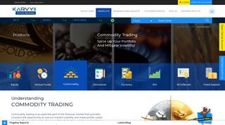 Online Commodity Trading in India | Karvy Online