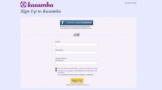 Sign Up - Kasamba