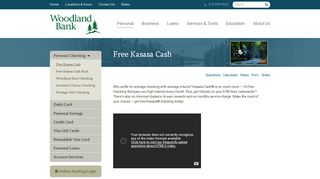 Free Kasasa Cash Checking Account | Woodland Bank | Deer River ...