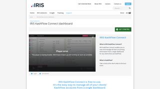 IRIS KashFlow Connect dashboard - IRIS Accountancy Software