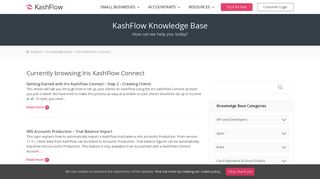 Iris KashFlow Connect - KashFlow