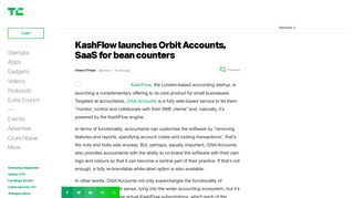 KashFlow launches Orbit Accounts, SaaS for bean counters ...