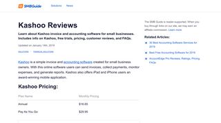 Kashoo Reviews, Pricing, Key Info, and FAQs - The SMB Guide