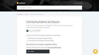 Connecting Kashoo and Square | Kashoo Help Center