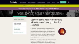 Register Your Songs and Collect Worldwide Royalties | CD Baby