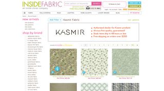 Kasmir Fabrics | Authorized dealer of Kasmir Fabrics - Inside Fabric