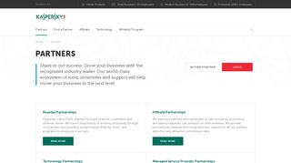 Our Partners - Solutions and Opportunities | Kaspersky Lab