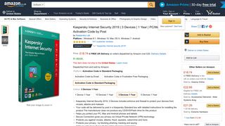 Kaspersky Internet Security 2019 | 3 Devices | 1 Year ... - Amazon UK