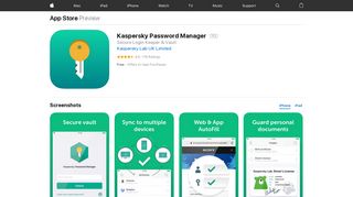 Kaspersky Password Manager on the App Store - iTunes - Apple