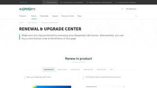 Kaspersky License Renewal | Home Users | Kaspersky Lab US