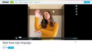 Marti Kass sign language on Vimeo