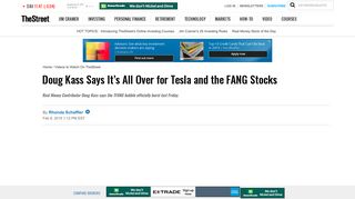 Doug Kass Says It's All Over for Tesla and the FANG Stocks - Video ...