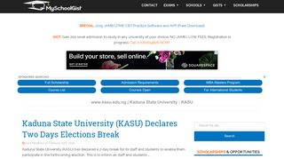 Kaduna State University Portal | www.kasuportal.com News