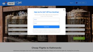 Cheapest Flights to Kathmandu (KTM) | Book Online at BYOJet