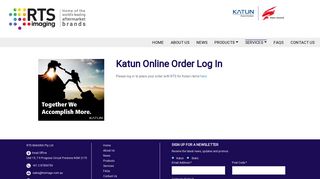 Katun Online Order Log In | RTS Image - RTS Imaging