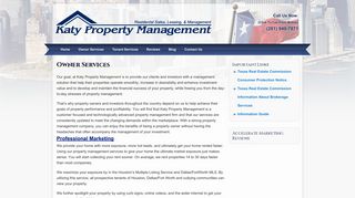 Owner Services - Katy Property Management