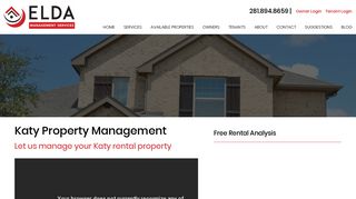 Katy Property Management Services - ELDA Management Services, Inc.