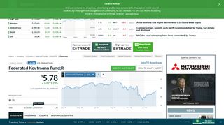 KAUFX Fund - Federated Kaufmann Fund;R Overview - MarketWatch