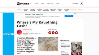 Where's My Kaupthing Cash? - Lovemoney