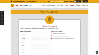 Agent Registration - Kaveri Travels | Kaveri Bus Booking | Book Bus ...