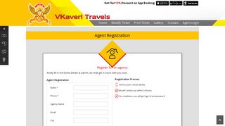 Agent Registration - VKaveri Travels | VKaveri Bus Tickets Booking ...