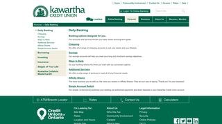 Kawartha Credit Union - Daily Banking