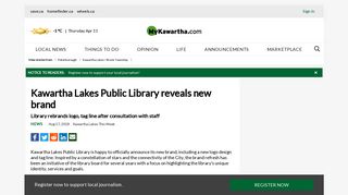 Kawartha Lakes Public Library reveals new brand | MyKawartha.com