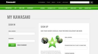 My Kawasaki | Save Favorite Vehicle Info, Quick Links, Dealer & More