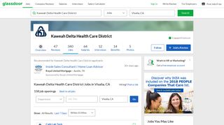 Kaweah Delta Health Care District Jobs in Visalia, CA | Glassdoor