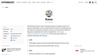 Kaws | HYPEBEAST