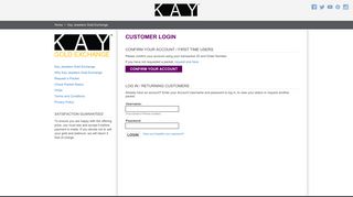 Check Packet Status - Login | Kay Jewelers Gold Exchange