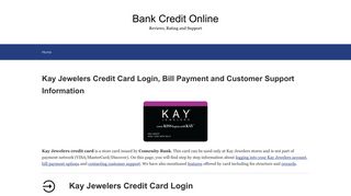 Kay Jewelers Credit Card Login, Bill Payment and Customer Support ...