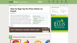 How to Sign Up for Price Alerts on Kayak (with Pictures) - wikiHow