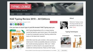KAZ Typing Review - Learn to Type in 90 Minutes | Typing Lounge