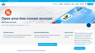 Open your free current account - KBC Banking & Insurance