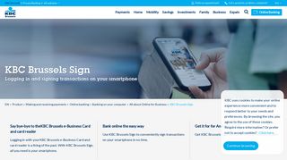 KBC Brussels Sign: log in fast to the KBC Brussels Business ...