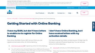 Online and Mobile Banking - KBC - The Bank of You