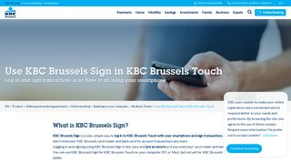 KBC Brussels Sign: snel aanmelden en tekenen met je smartphone ...