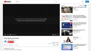 Online Banking Activation - YouTube