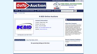 K-BID Online Auctions-Maple Plain-Minnesota - GoToAuction.com