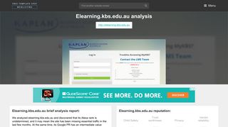 Elearning Kbs. MyKBS: Log in to the site