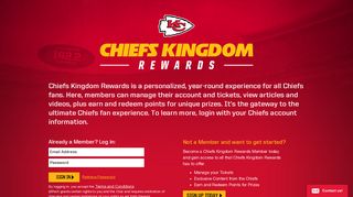 Chiefs Kingdom Rewards | Login