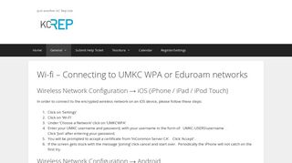 Wi-fi – Connecting to UMKC WPA or Eduroam networks – KCRep
