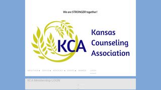 Kansas Counseling Association - LOGIN