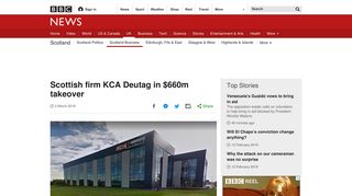 Scottish firm KCA Deutag in $660m takeover - BBC News
