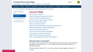 Canvas FAQs - Kankakee Community College