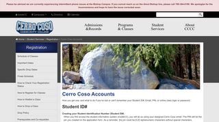 Cerro Coso Accounts | Cerro Coso Community College