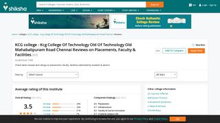 KCG college Reviews - Shiksha.com
