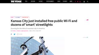 Kansas City just installed free public Wi-Fi and dozens of 'smart ...