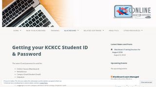 Getting your KCKCC Student ID & Password – OES Support Blog